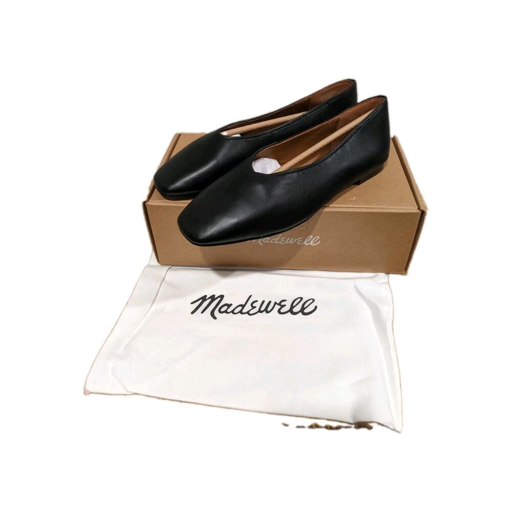 Madewell The Mylie Ballet Flat Size 8 Black NWT